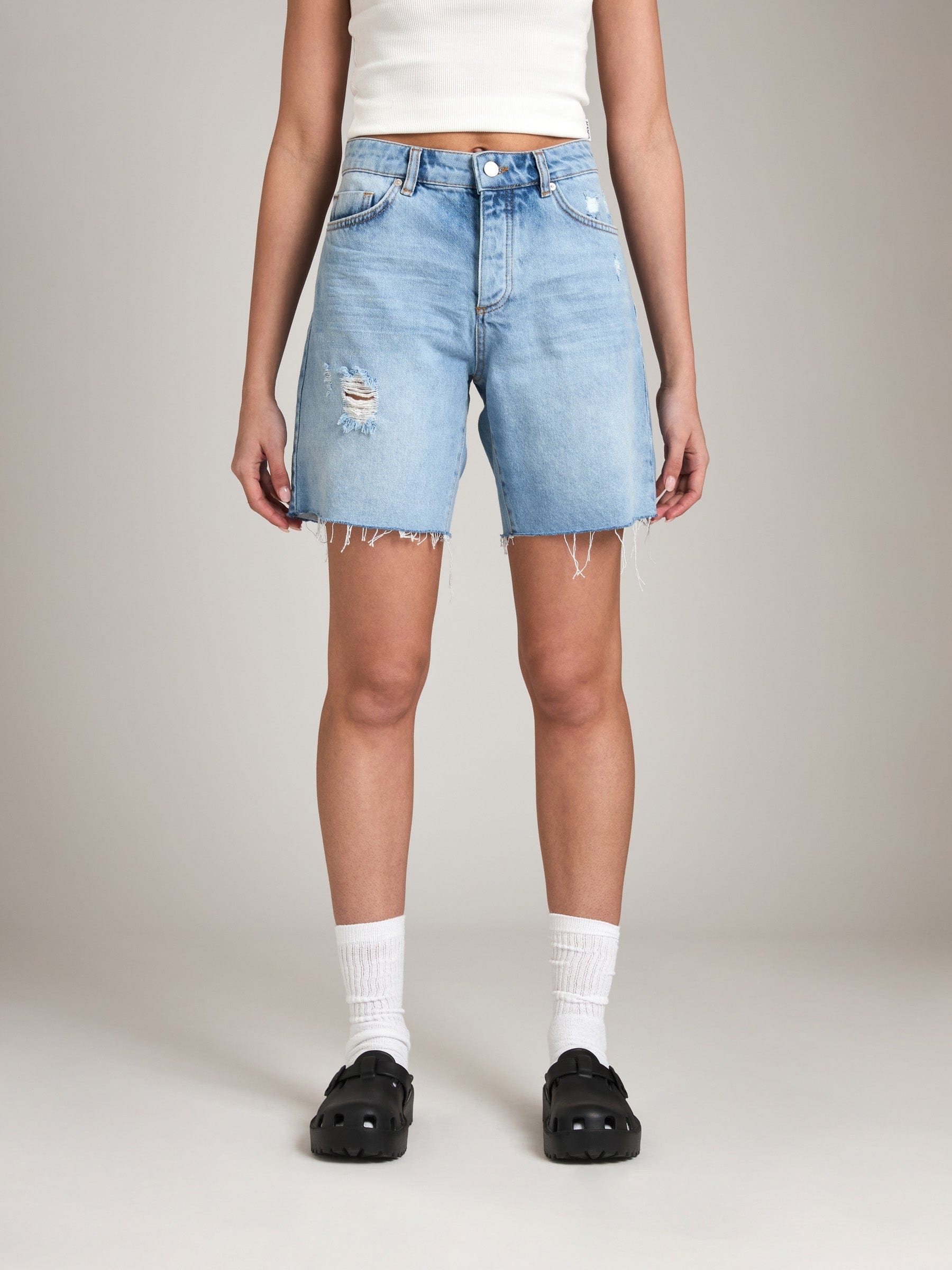 Tailor Made Denim Premium Oslo 90's Short - Light Blue