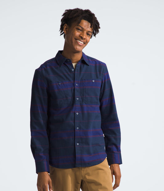 THE NORTH FACE m tops Summit Navy Half Dome Large Stripe / XXL Arroyo Lightweight Flannel