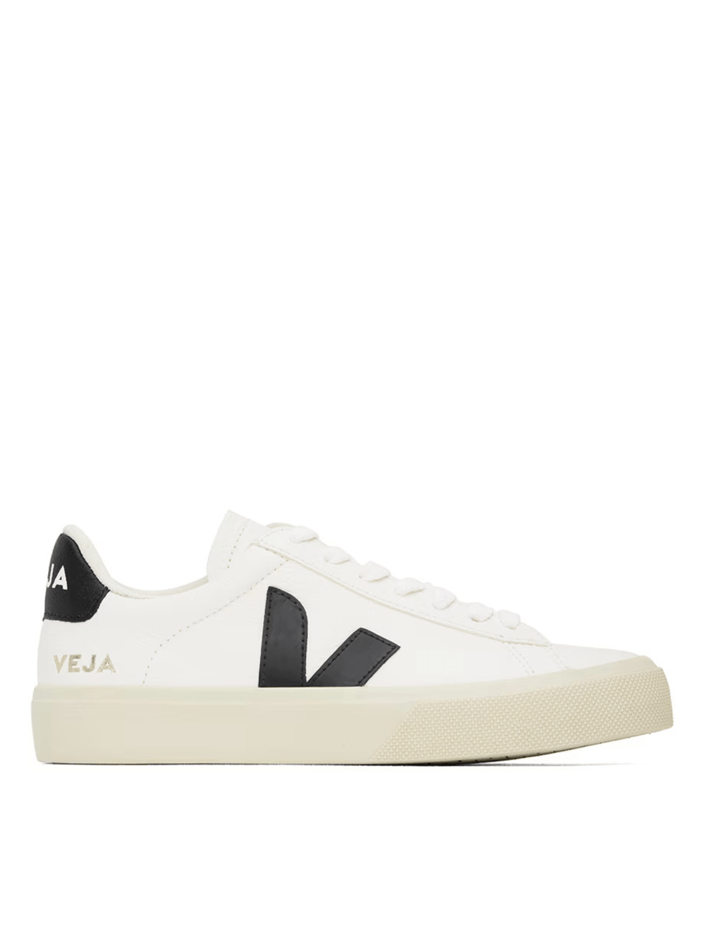 VEJA SHOES Extra White Black / 36 Campo ChromeFree Leather Sneaker