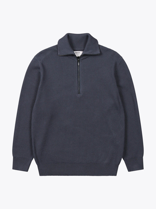 WEMOTO M SWEATERS Dark Ocean / S Turner Quarter Zip Sweater