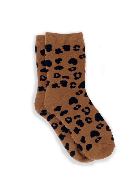 XS UNIFIED ACCESSORIES Cocoa Leopard Socks