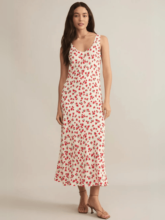 Z SUPPLY DRESSES Sea Salt / XS Hana La Rosa Ditsy Maxi Dress