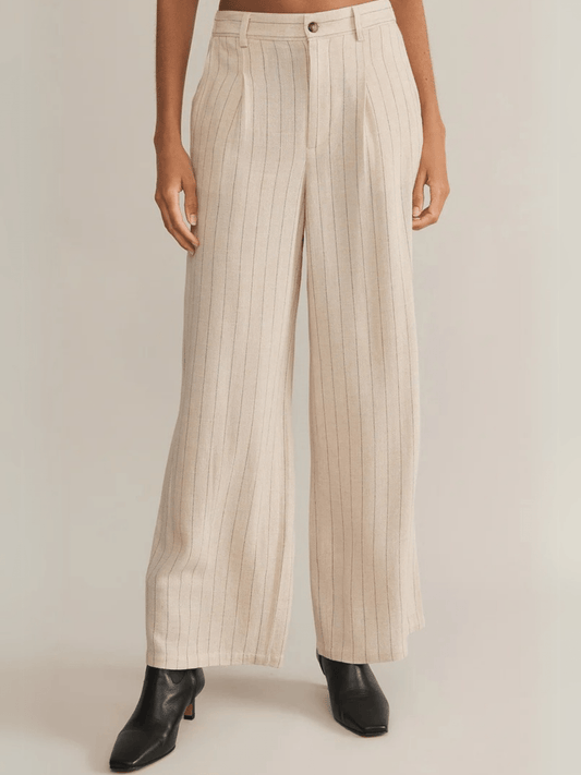 Z SUPPLY PANTS Flax / XS Bennett Pinstripe Pant