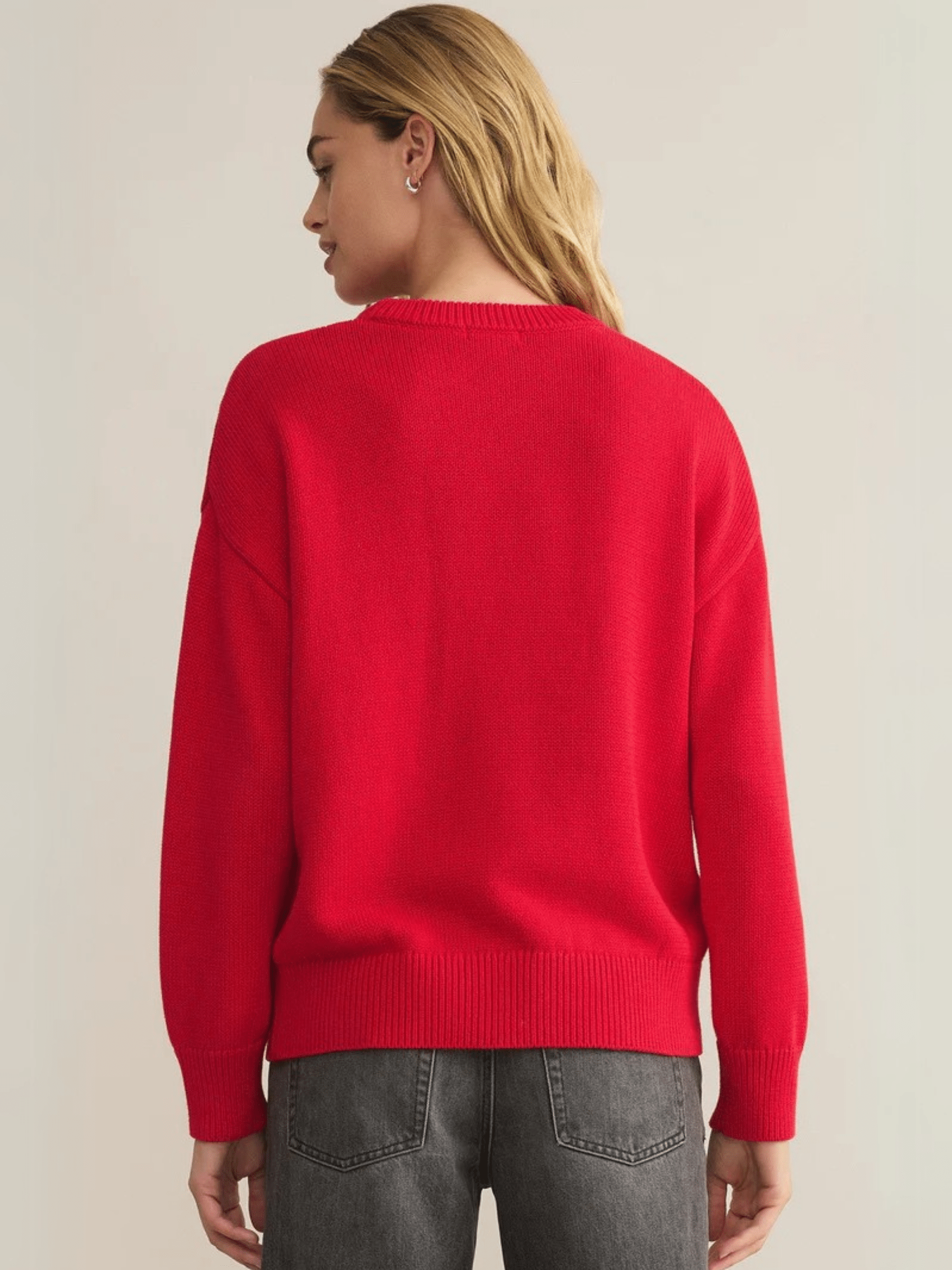 Z SUPPLY TOPS Love Notes Boyfriend Sweater