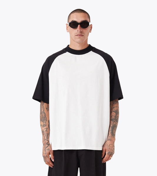 Zanerobe M TOPS Vintage White/Black / XXL Lounge Raglan Tee