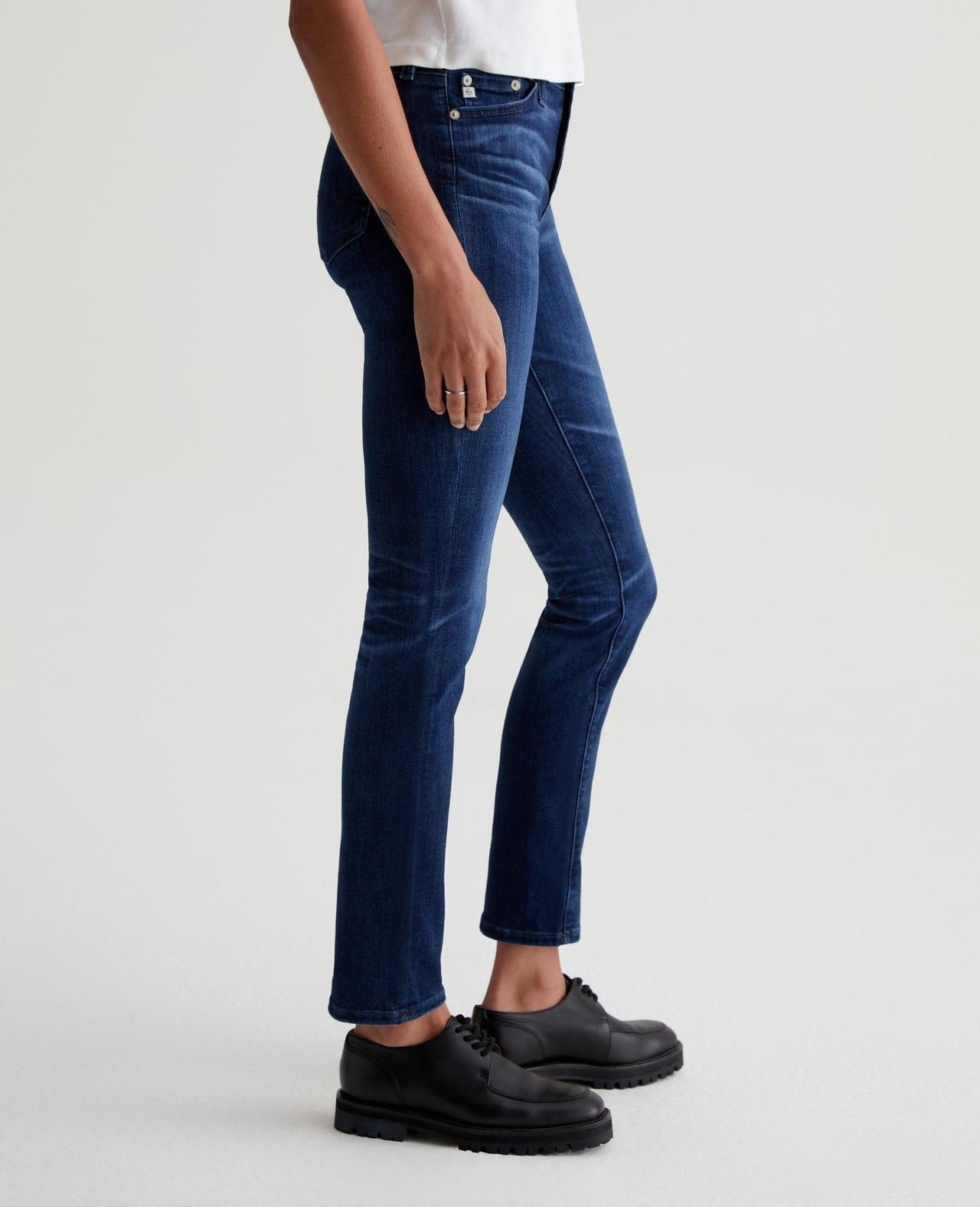 Denim - AG - Mari High Rise Straight - 5 Years Blue Essence - PLENTY