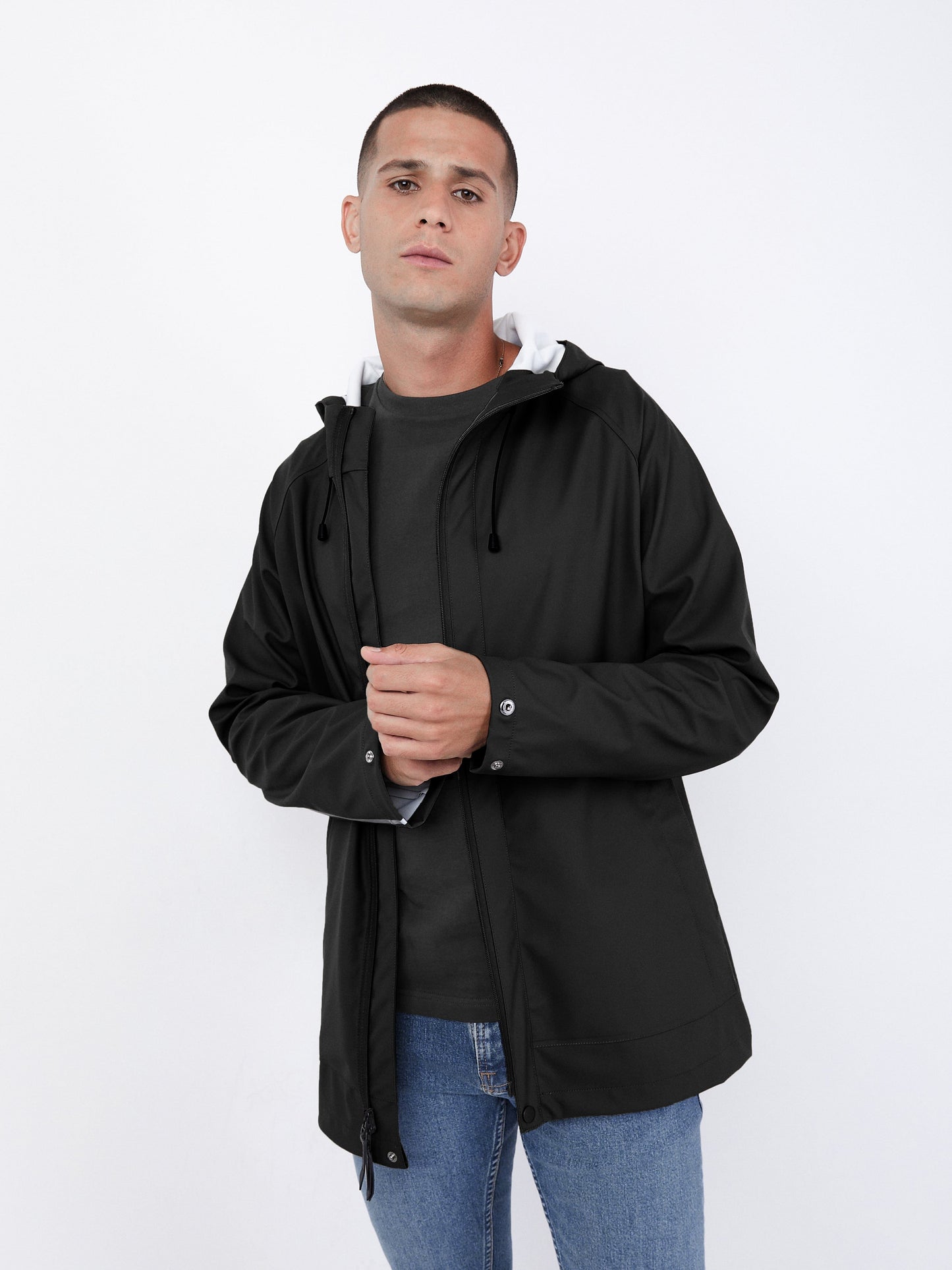 m jackets - ATRIUM - Water Resistant Rain Jacket - PLENTY