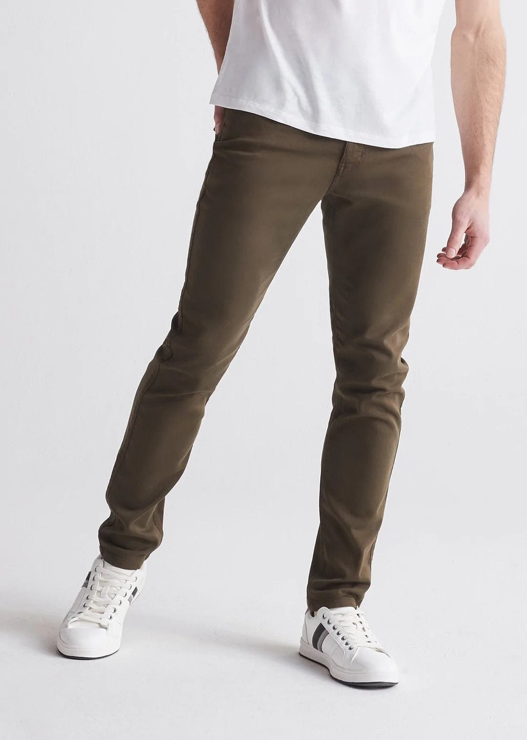 m bottoms - Duer - No Sweat Slim Pant - Army Green - PLENTY