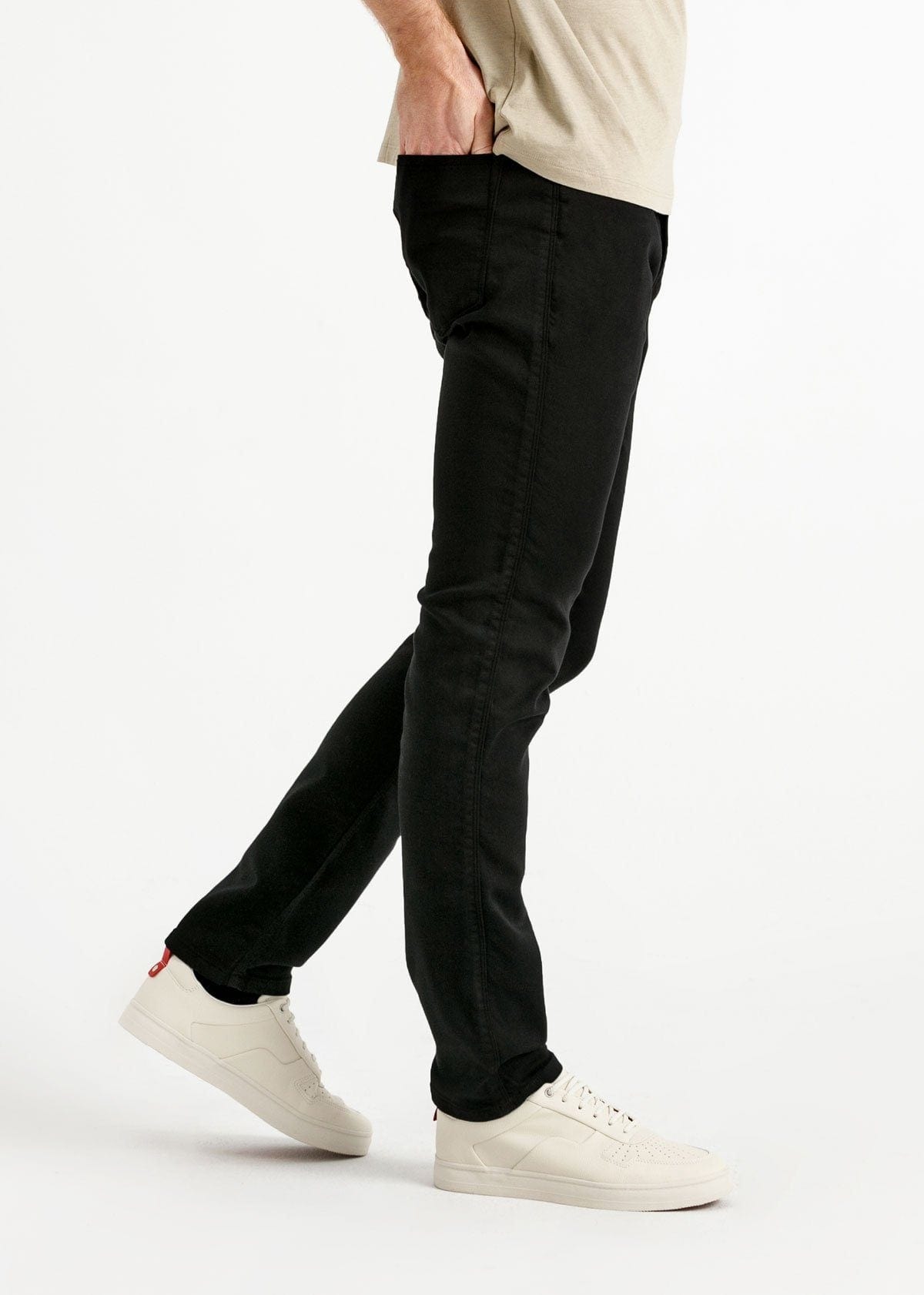 m bottoms - Duer - No Sweat Slim Pant - Black - PLENTY