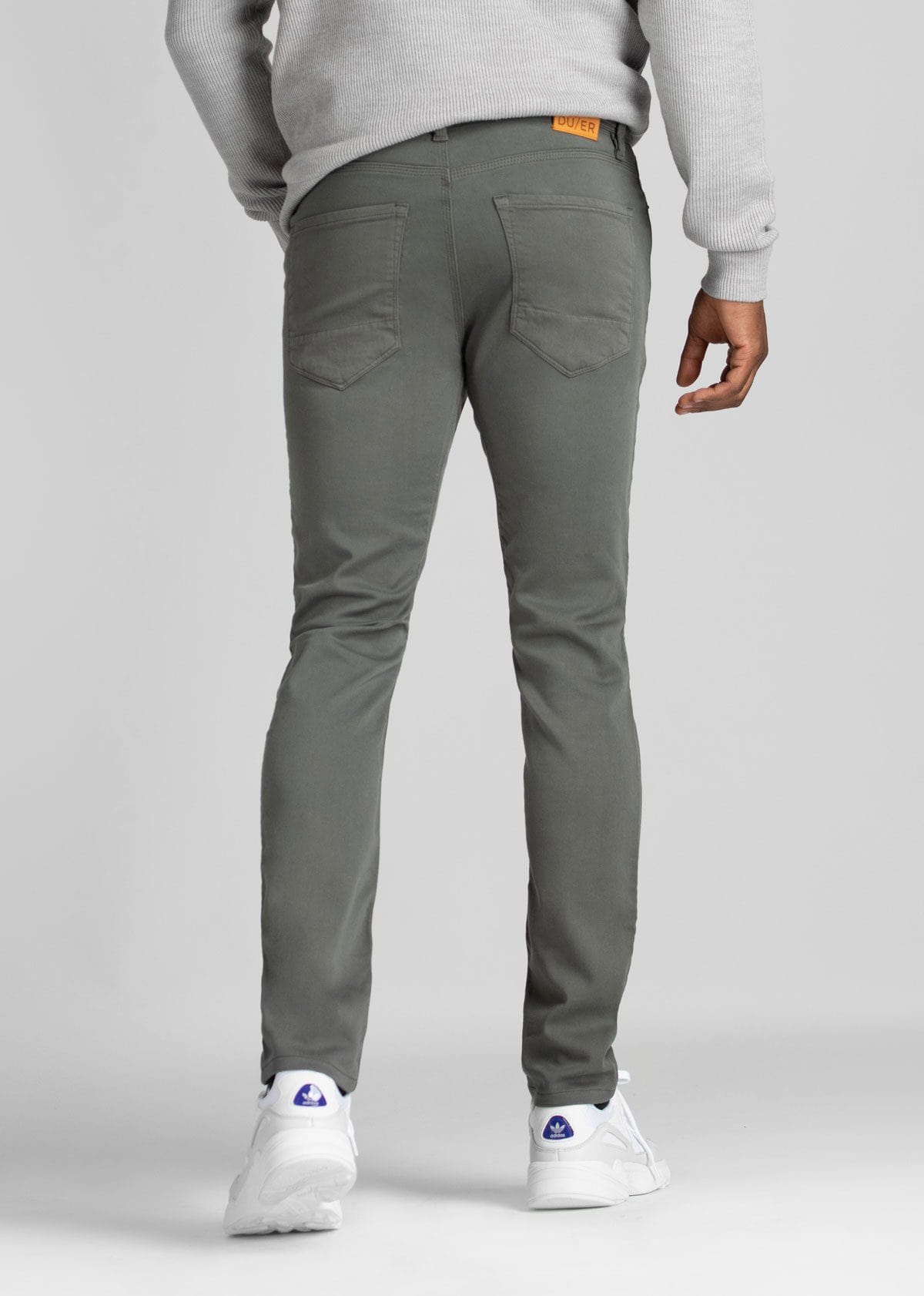 m bottoms - Duer - No Sweat Slim Pant - Gull - PLENTY