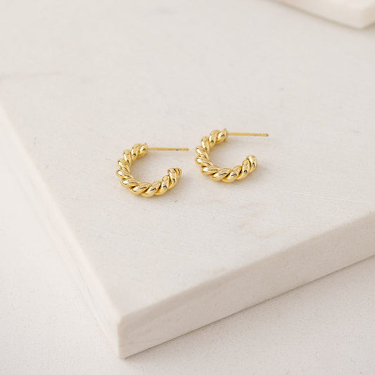 Accessories - Lover's Tempo - Dawson Twist Hoop Earrings - PLENTY