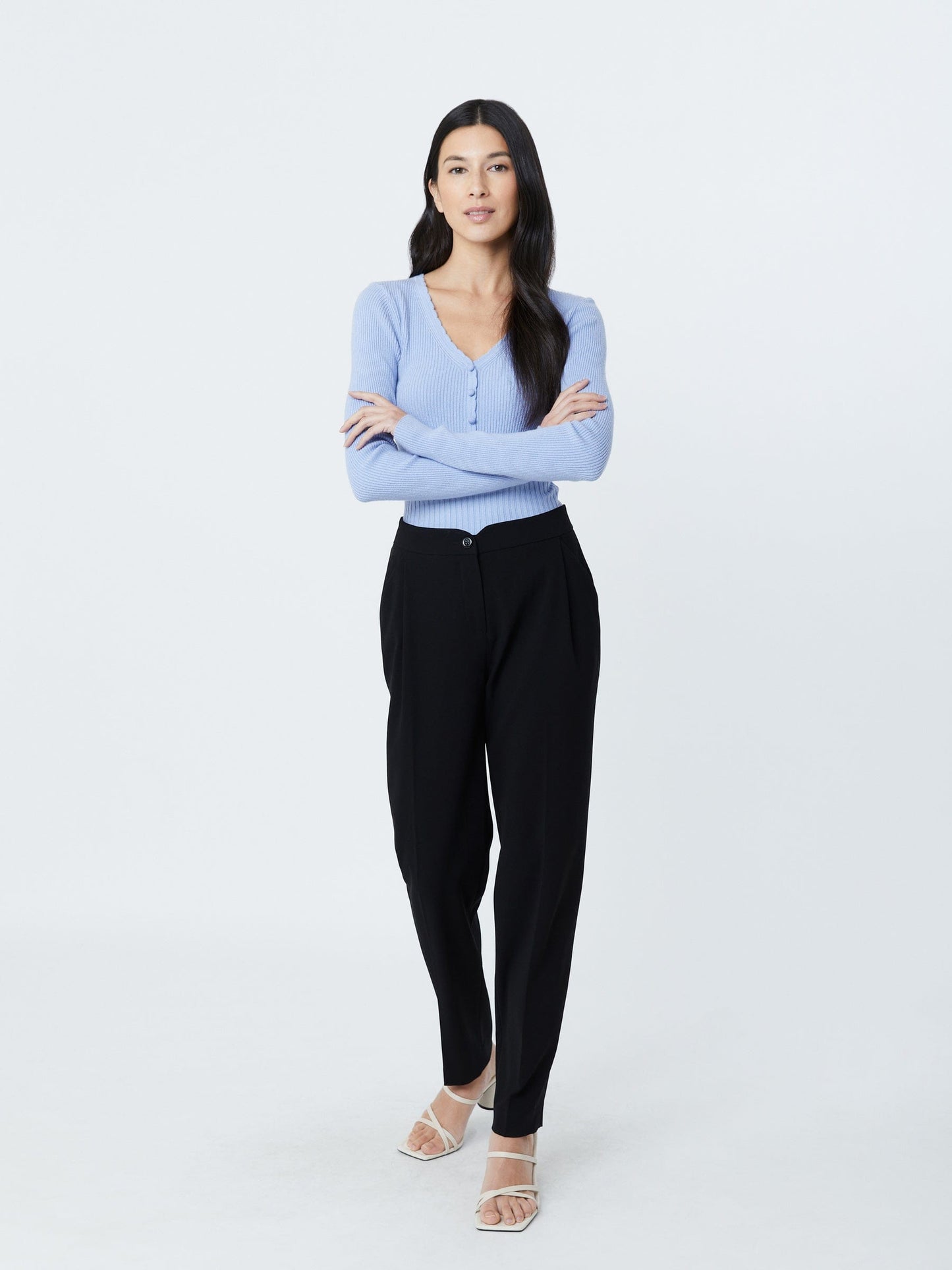 Monk & Lou Bottoms Black / 0 Triacetate Livia Pant