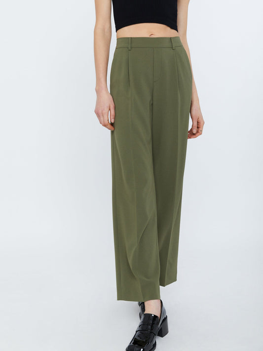 Monk & Lou Bottoms Pear Olive / 0 Triacetate Makenna Pant