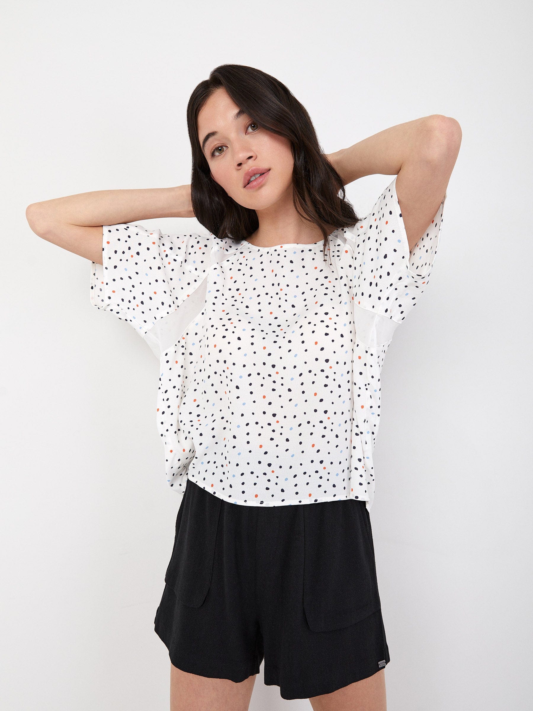 Monk & Lou TOPS Dot Terrazzo / XXS Print Jora Blouse