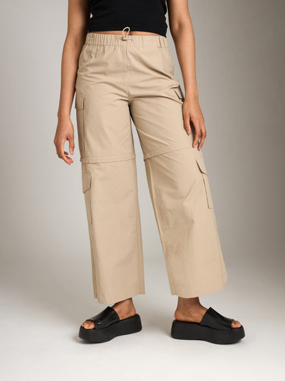 PGD Bottoms Beige / 2XS Parachute Laila Convertible Pants