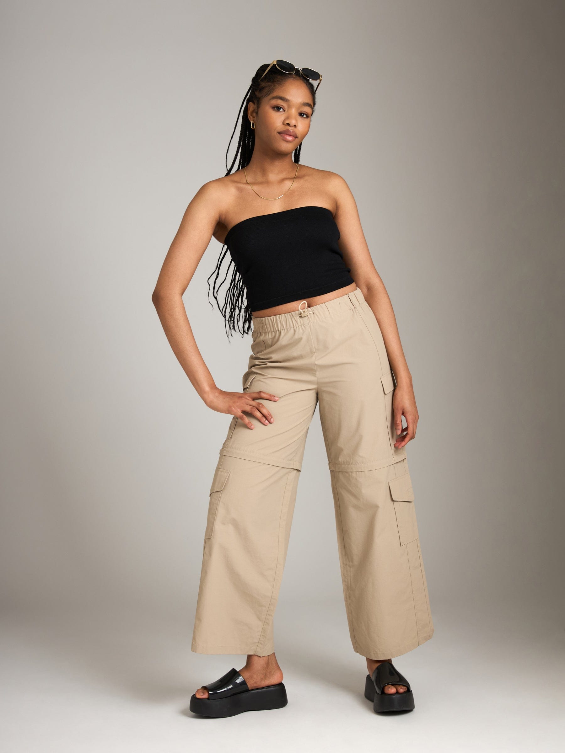 PGD Bottoms Parachute Laila Convertible Pants